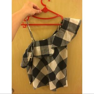 Zara one shoulder top size xs